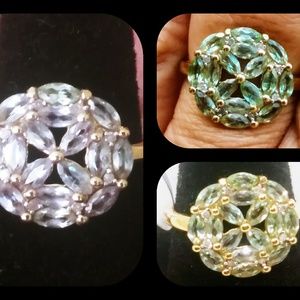 Certified Natural Alexandrite &diamond ring